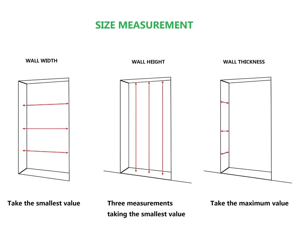 interior door size Dimension Measurement