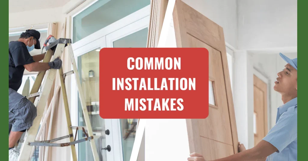 common door window install mistakes