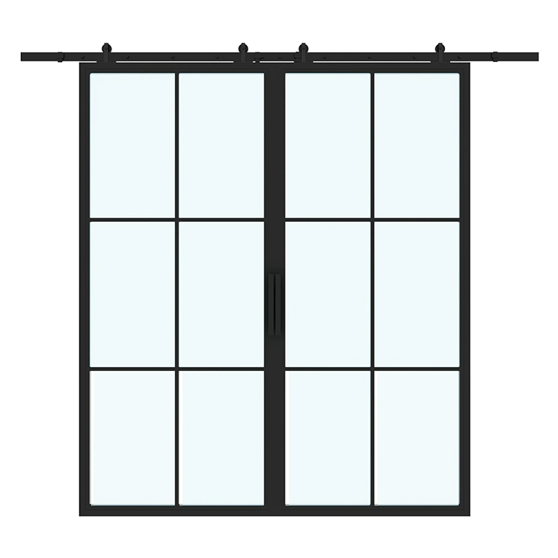 6-Lites-black-steel-barn-door-2