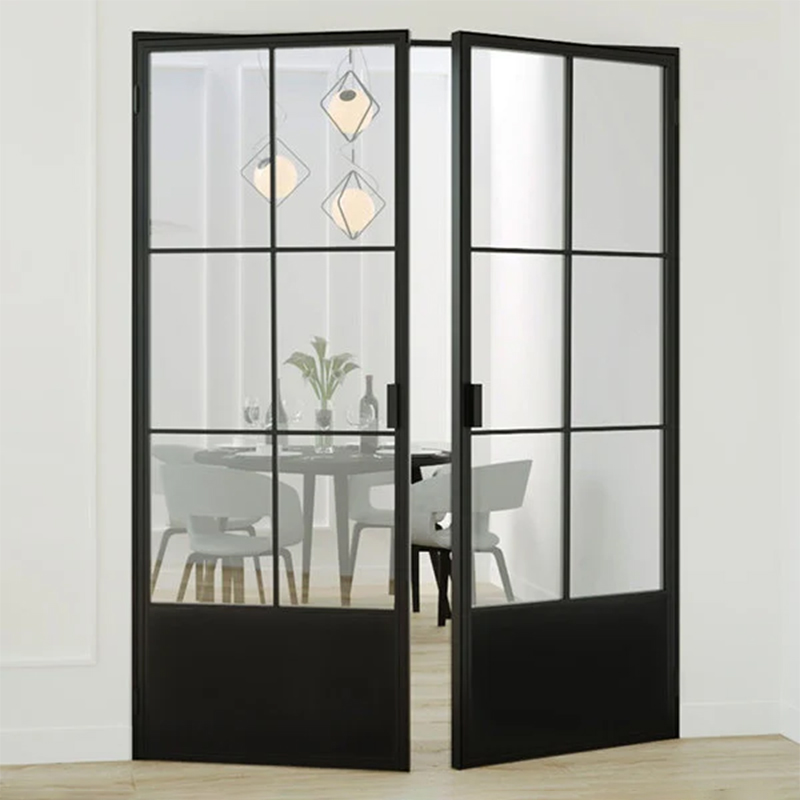 Customized-double-glazed-steel-french-glass-doors-2