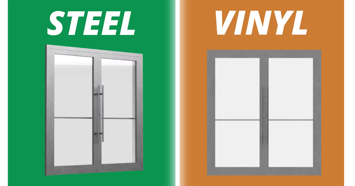 French Doors Vinyl vs. Steel