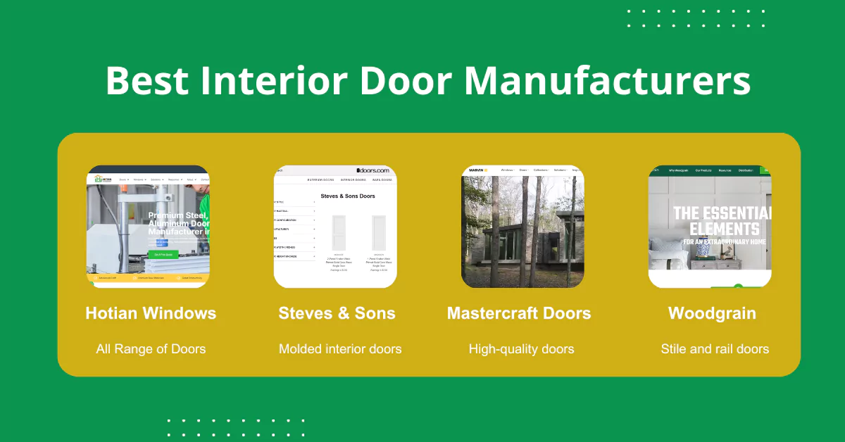 Best Interior Door Manufacturers