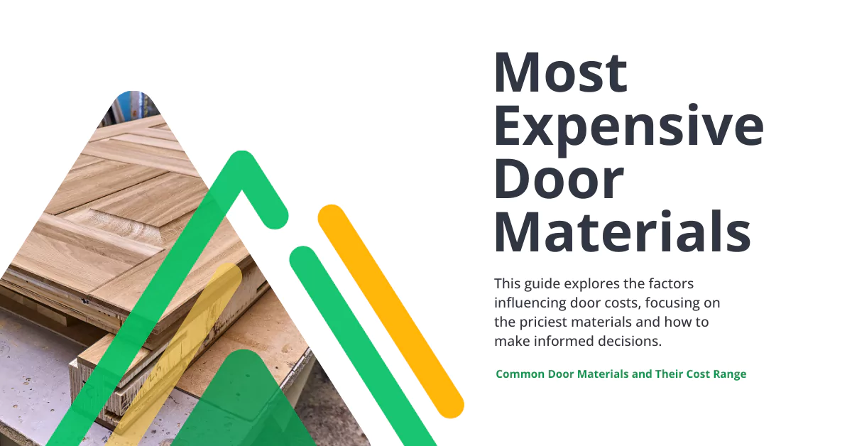 Common Door Materials and Their Cost Range