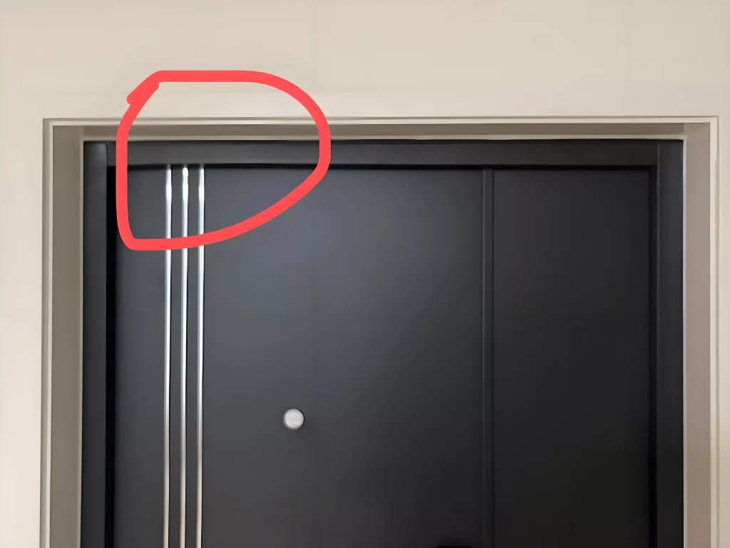 swollen door