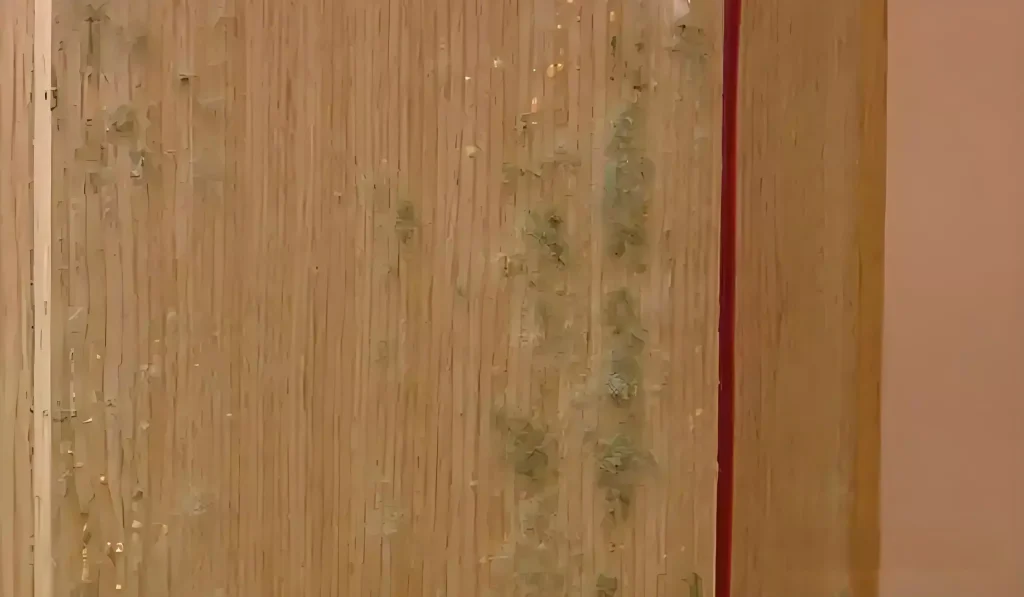 why wooden door getting moldy