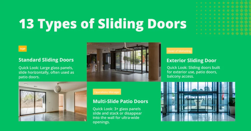 Types of Sliding Doors