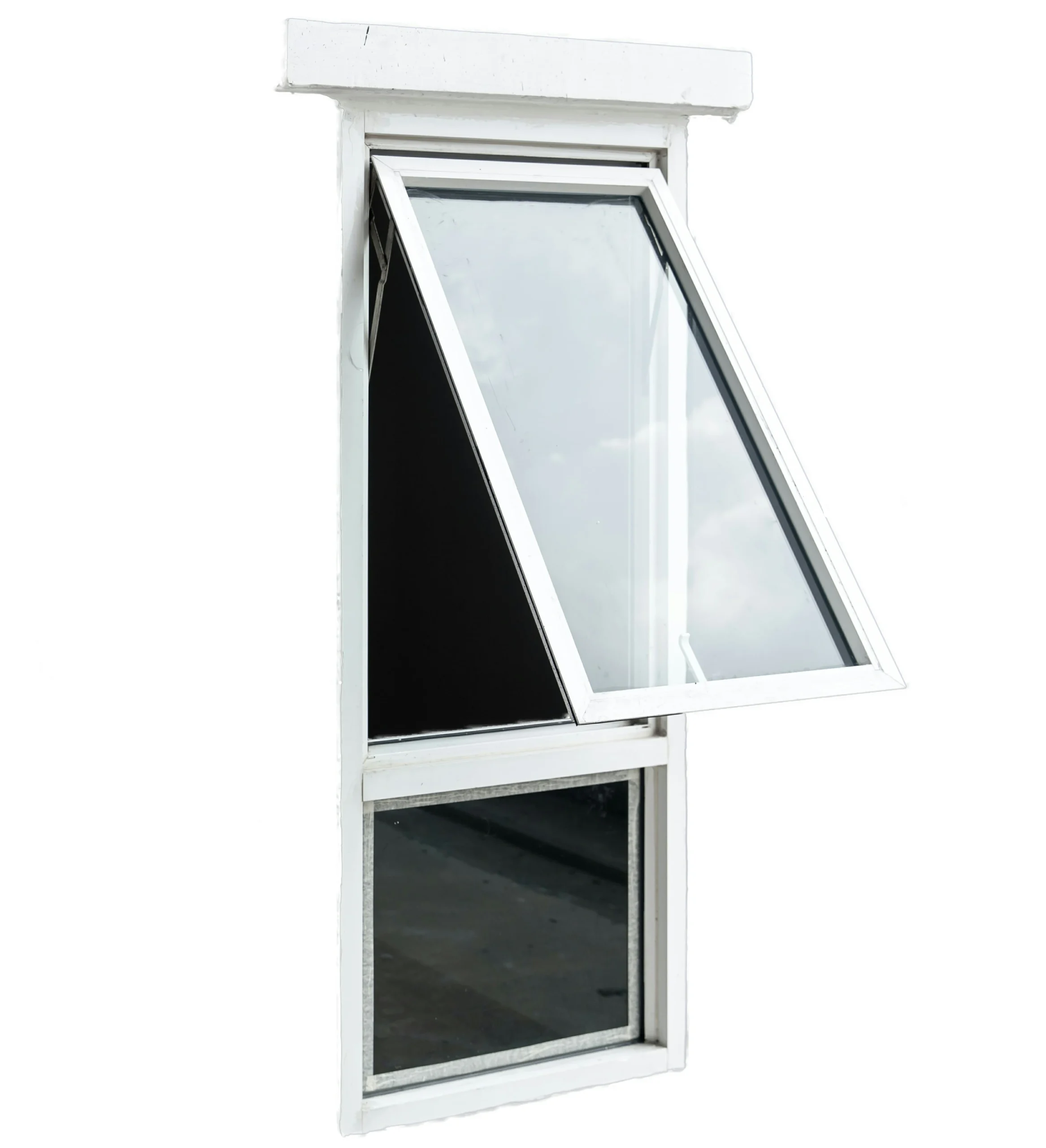 Finestre a tenda in alluminio nero 3