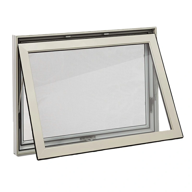 Finestre a tenda in alluminio nero 4