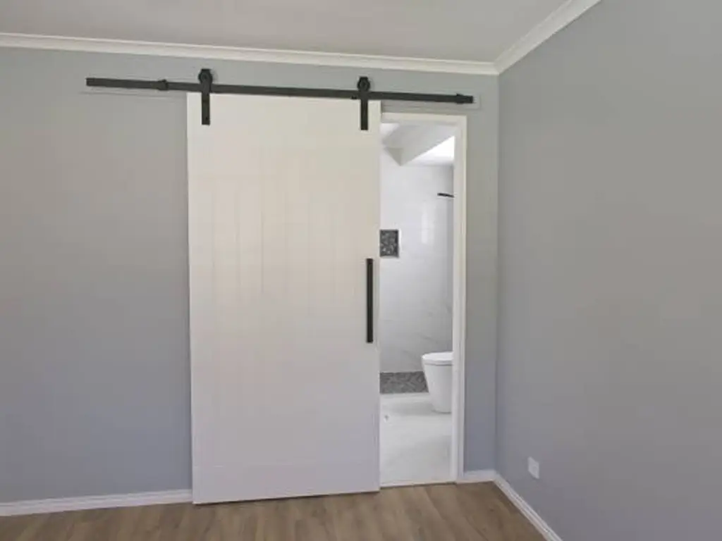 Barn door for bathroom