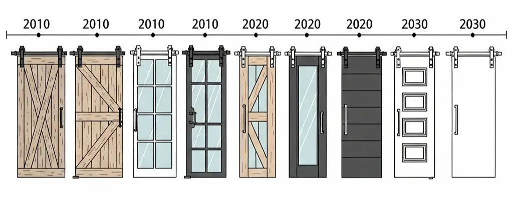 Barn Door Style Evolution - From Rustic Farmhouse to Modern Architectural Sliding Panels