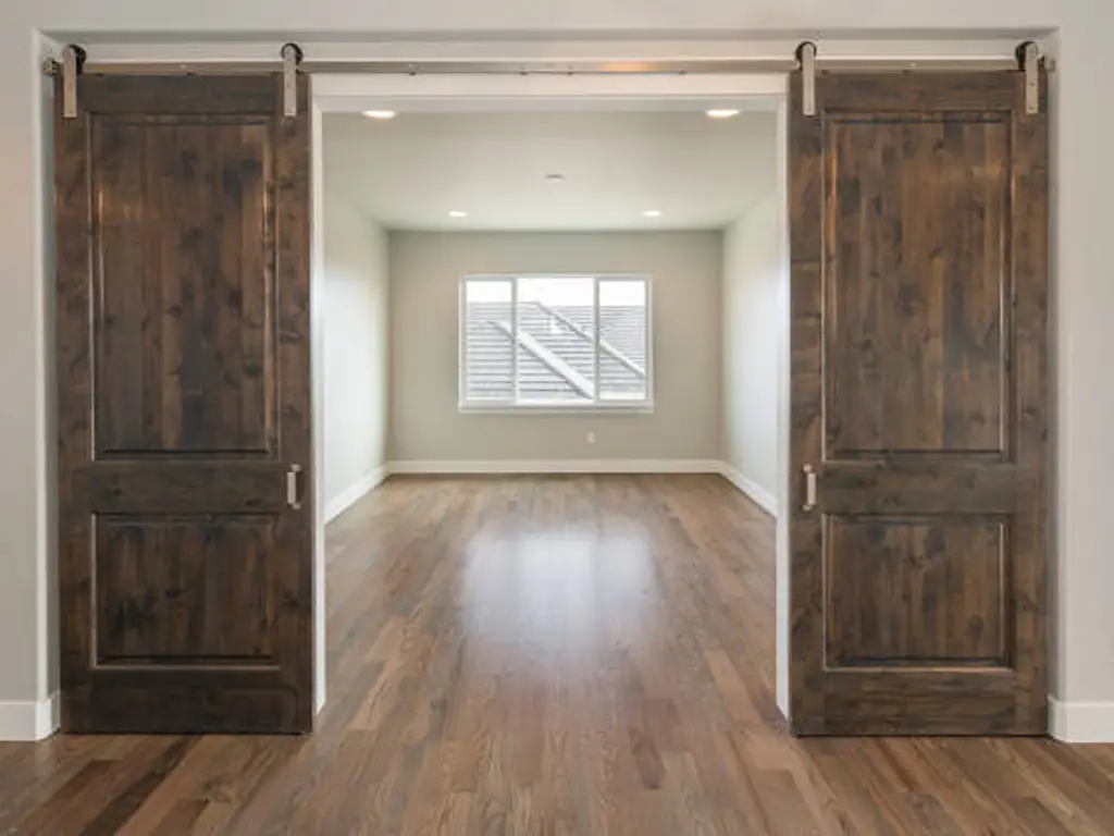 Wooden barn door