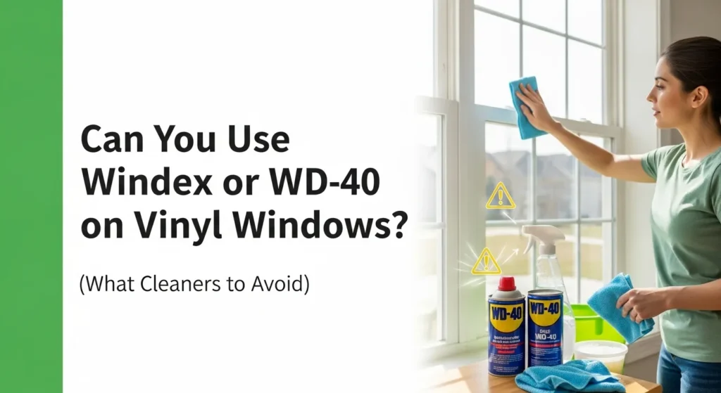 Reinigers die u op vinylramen moet vermijden