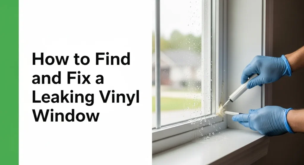 Hoe u een lekkende vinylruit kunt vinden en repareren