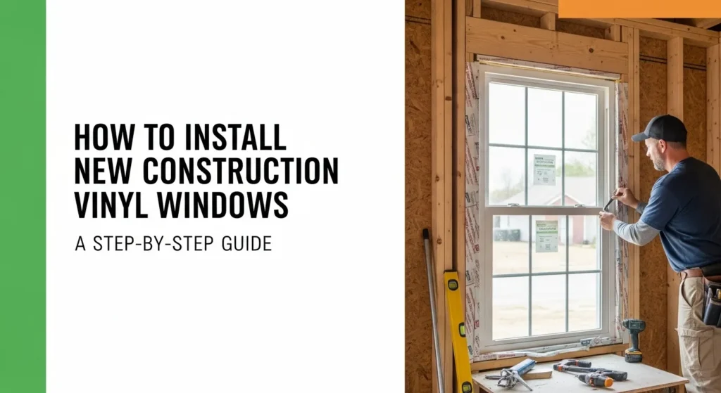 Instalar ventanas de vinilo de nueva construcción