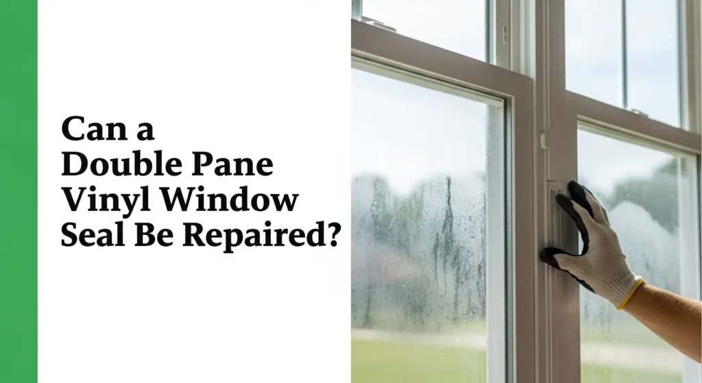 reparatie van dubbele vinyl raamafdichting
