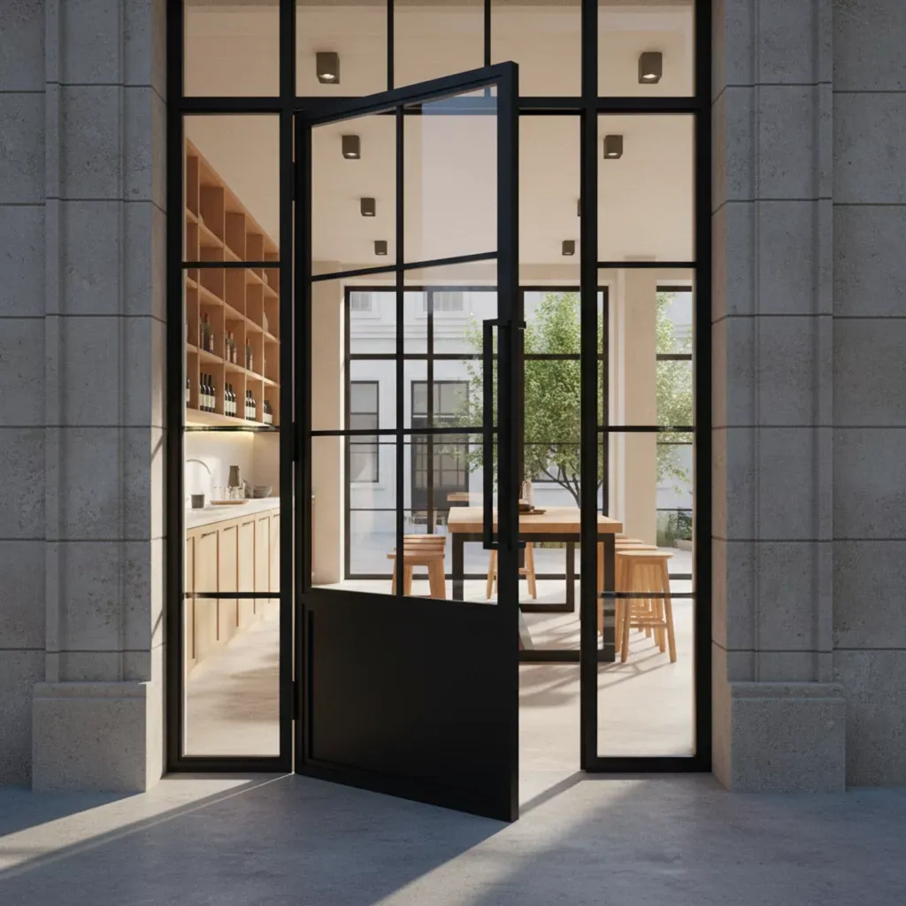 steel double doors​