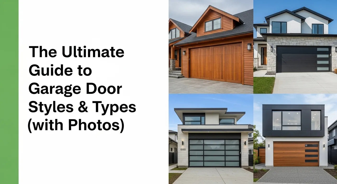 Garage Door Styles Guide 2026: 7 Types + Photos & Design Tip