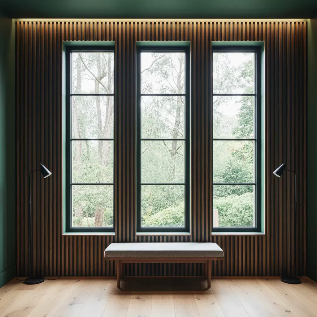 feature wall around window