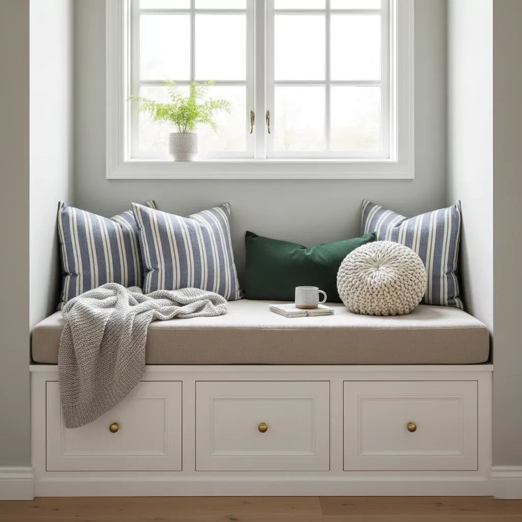 window seat built in storage