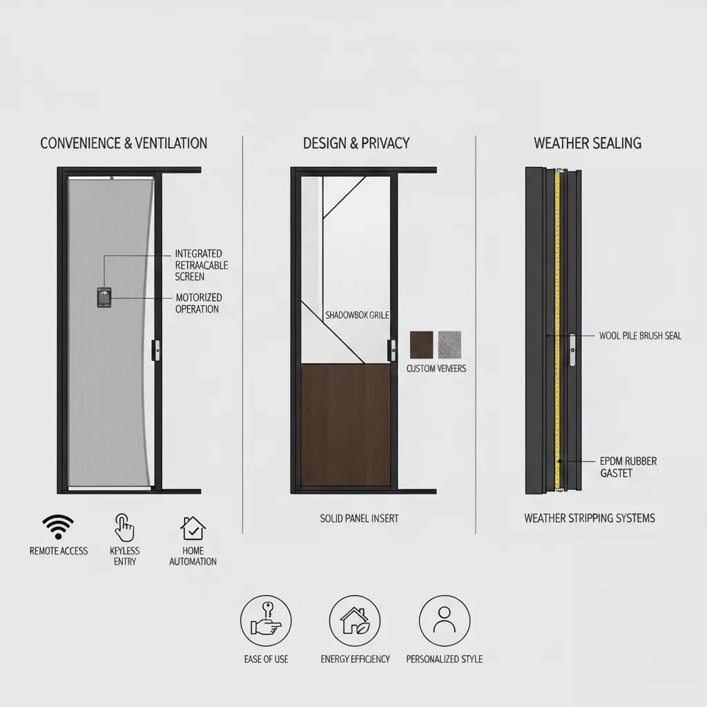 Additional Features fro aluminum doors