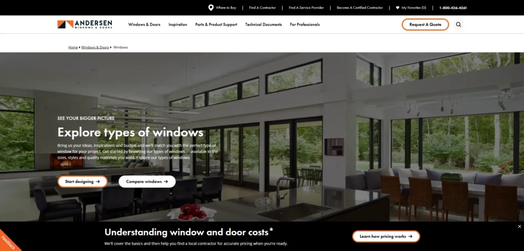 Andersen Replacement Window Manufacturers