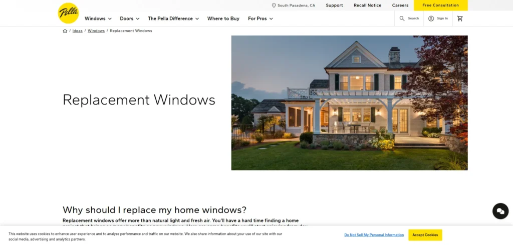 Pella Replacement Window Manufacturers