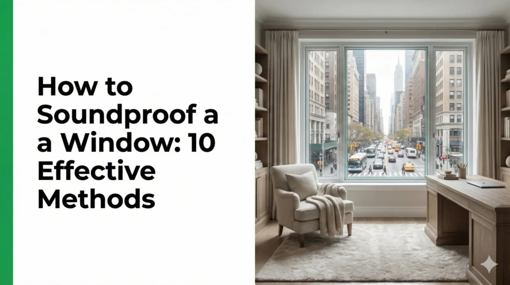 hoe je een raam geluiddicht maakt