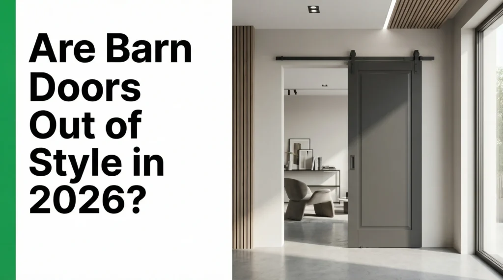 Zijn schuurdeuren uit de mode?