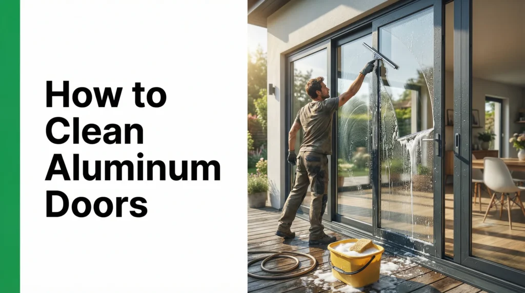 pulire le porte in alluminio