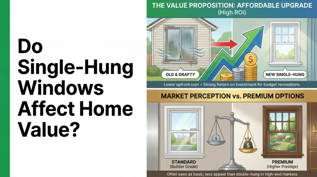 As janelas de guilhotina simples afetam o valor do imóvel?