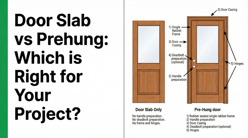 Deurpaneel versus voorgemonteerde deur: handleiding