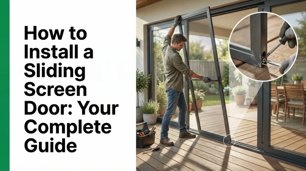 Comment installer une porte moustiquaire coulissante ?