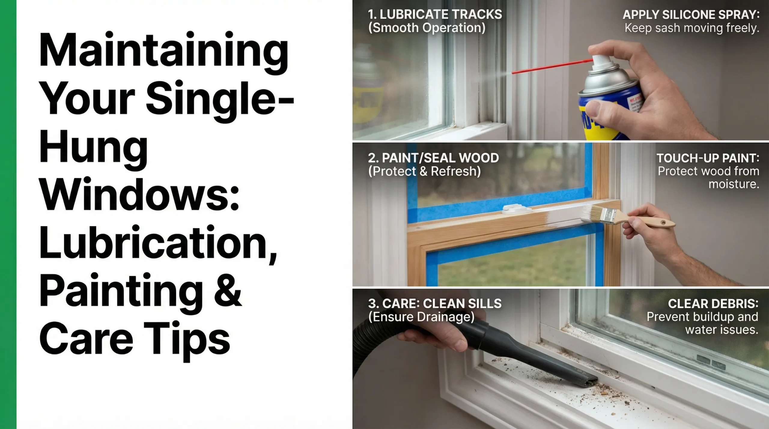 Maintain Single Hung Windows: Lube, Paint & Care Tips | 2025