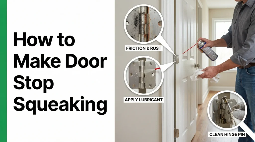 faire grincer la butée de porte