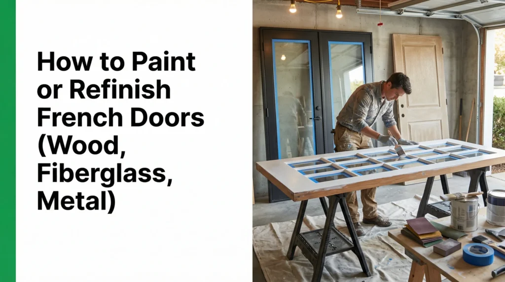 paint refinish french doors
