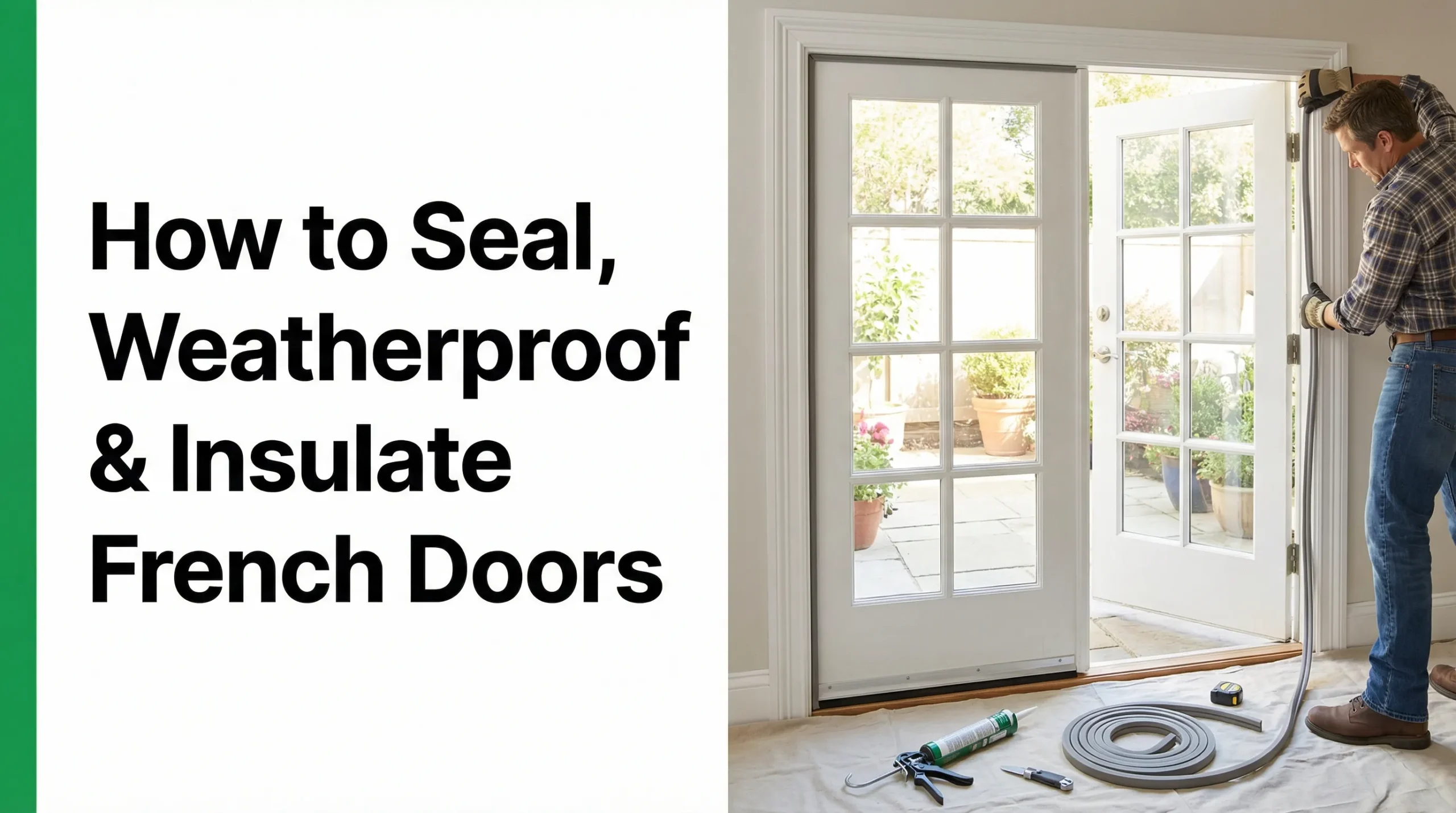 sigillare le porte-finestre resistenti alle intemperie