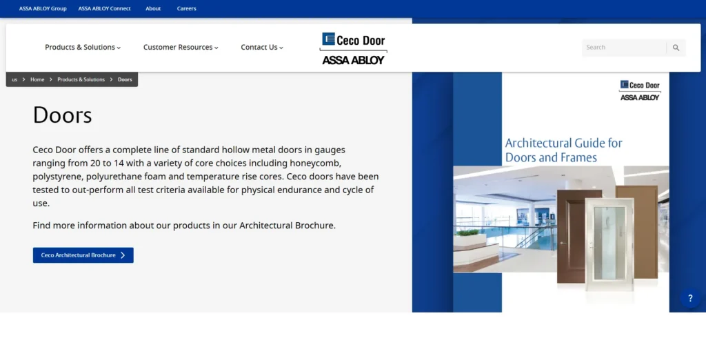 Ceco Door one of the top commercial door manufacturers