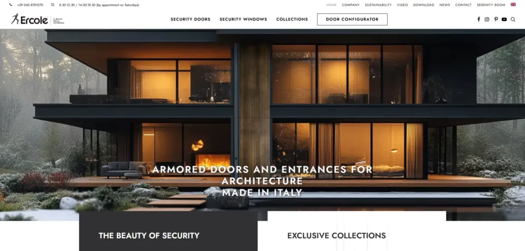 Ercole Sicurezza one of the top security door manufacturers