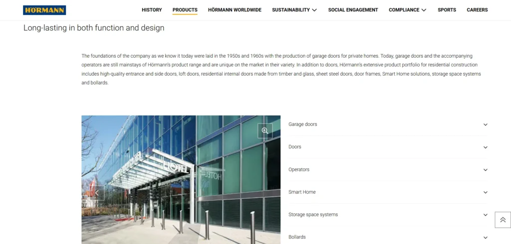 Hormann one of the top commercial door manufacturers