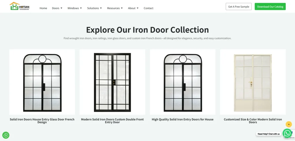 Топ-10 производителей железных дверей в 2026 году 2 Hotian — один из ведущих производителей железных дверей.