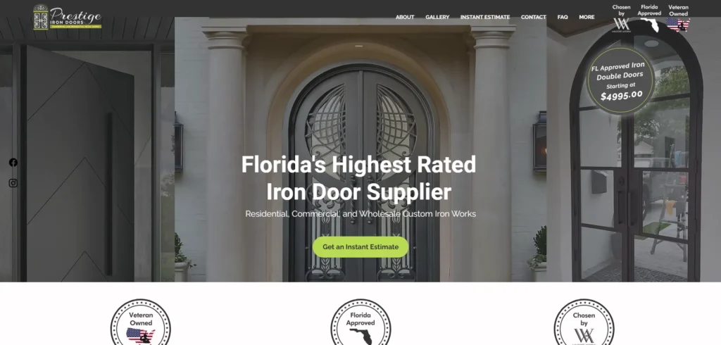 Топ-10 производителей железных дверей в 2026 году 5 Компания Prestige Iron Doors — один из ведущих производителей железных дверей.