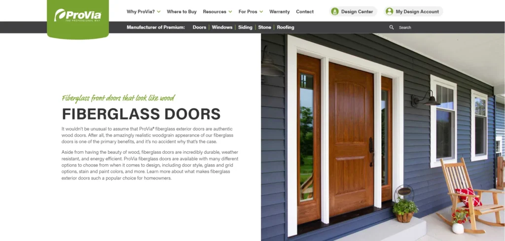 Top 12 Fiberglass Door Manufacturers In 2026 2 ProVia one of the top fiberglass door manufacturers