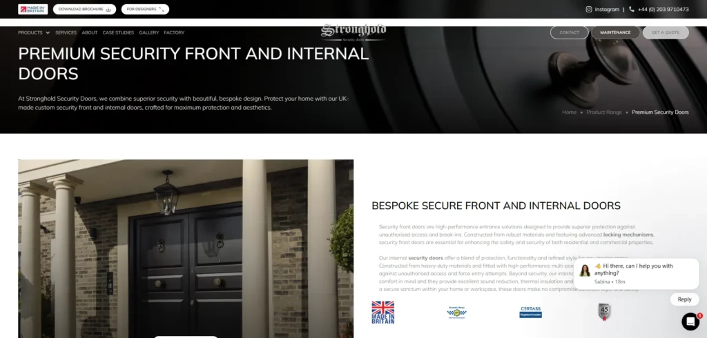 Stronghold Security Doors one of the top security door manufacturers