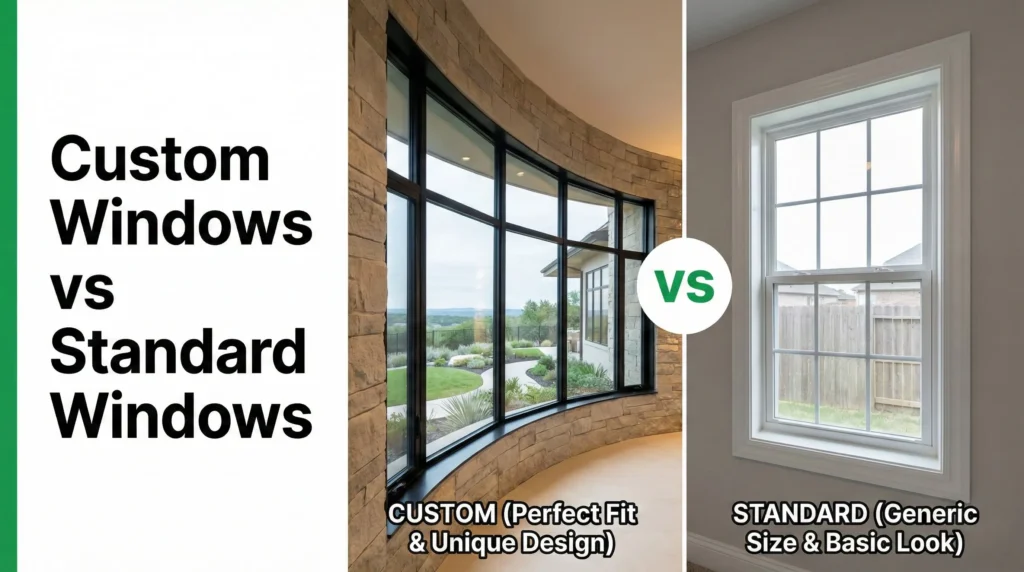 benefits custom windows vs standard windows