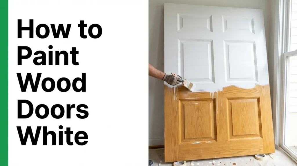 comment peindre des portes en bois en blanc