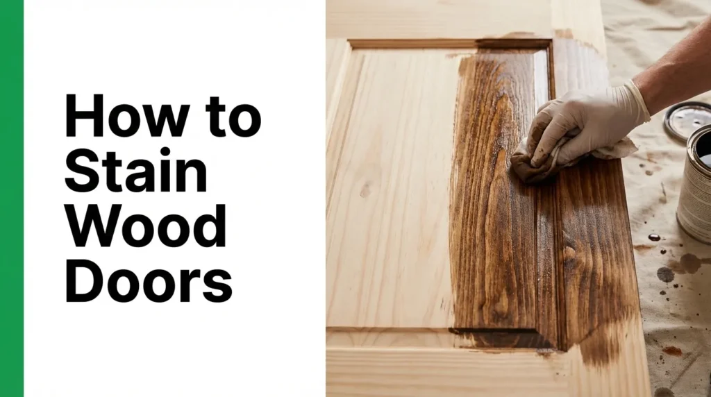 Hoe houten deuren te beitsen