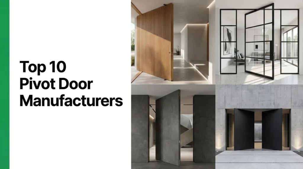 Los principales fabricantes de puertas pivotantes