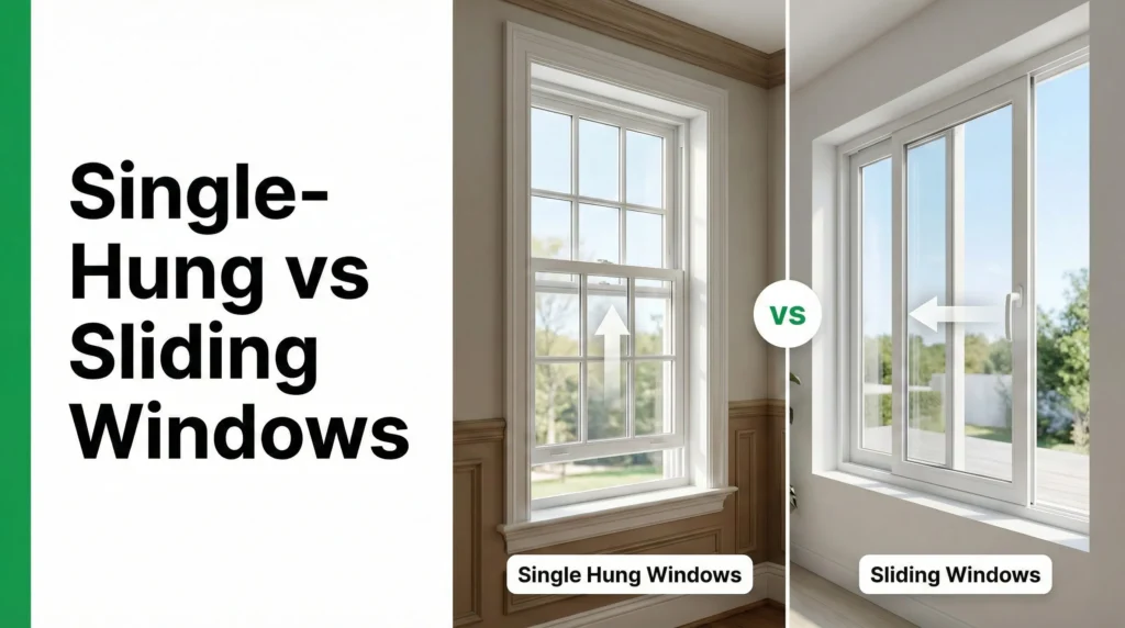 Single Hung vs Sliding Windows