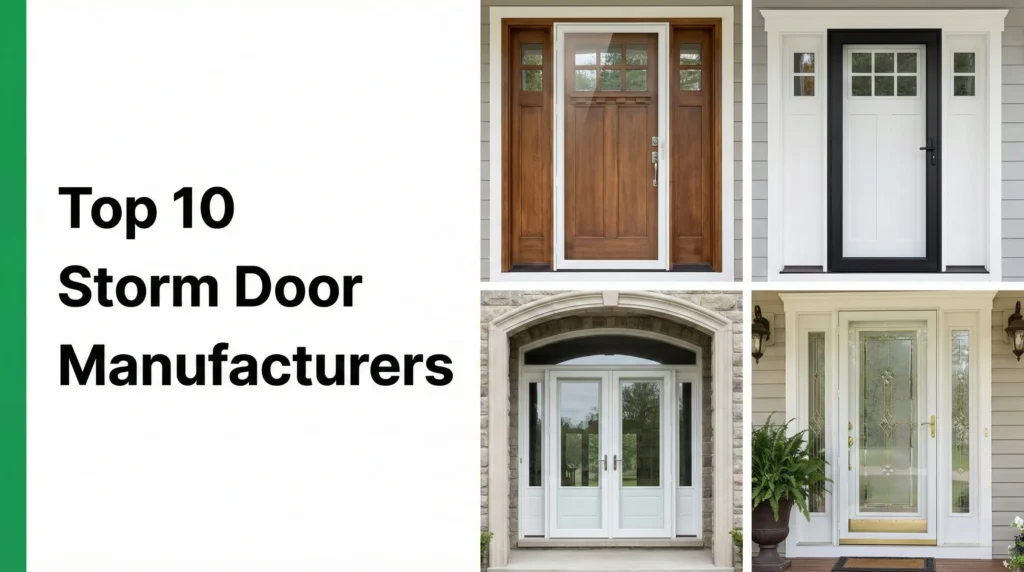 principaux fabricants de portes anti-tempête