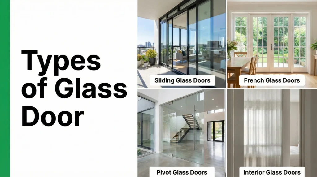 Arten von Glastüren